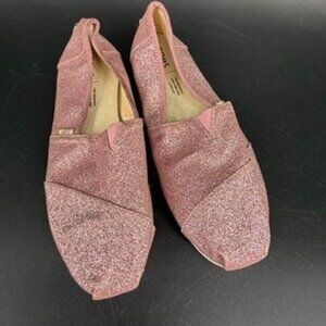 Toms Classic Rose Glow Iridescent Glitter 7.5